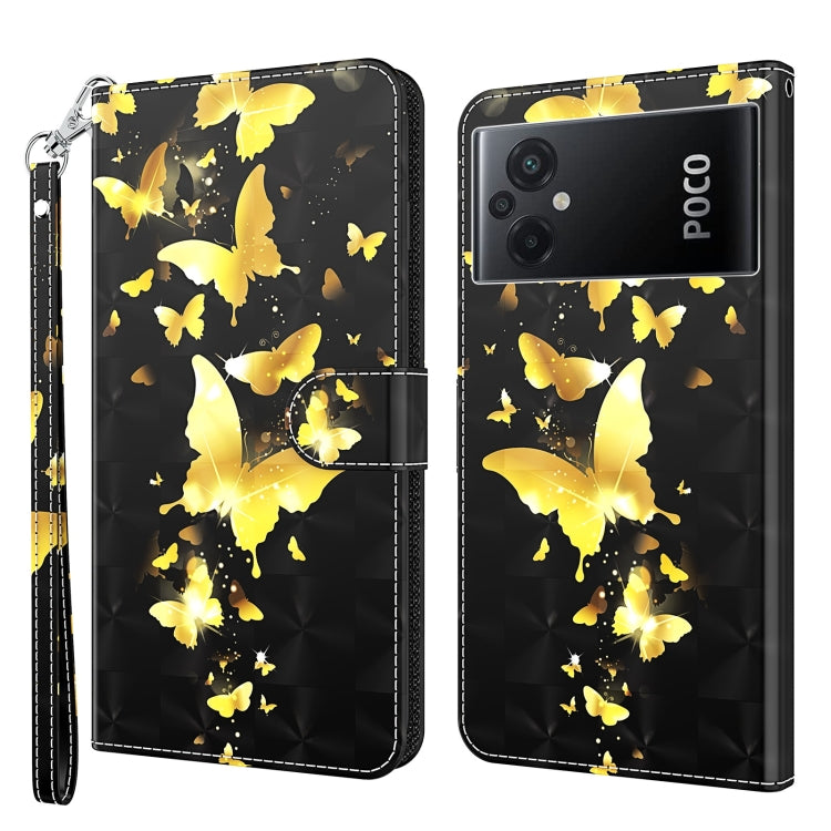 3D Painting Pattern TPU + PU Phone Case, For Xiaomi Poco F4 GT, For Xiaomi Poco M5, For Xiaomi Poco M5S/Redmi Note 10/Note 10S