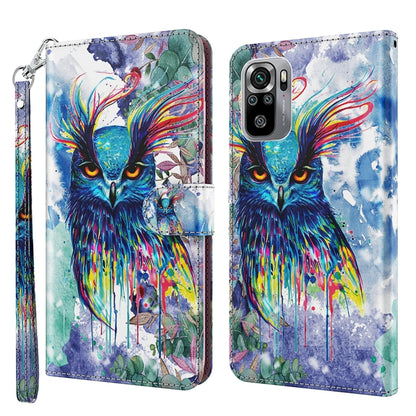 3D Painting Pattern TPU + PU Phone Case, For Xiaomi Poco F4 GT, For Xiaomi Poco M5, For Xiaomi Poco M5S/Redmi Note 10/Note 10S