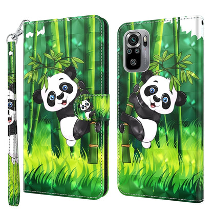 3D Painting Pattern TPU + PU Phone Case, For Xiaomi Poco F4 GT, For Xiaomi Poco M5, For Xiaomi Poco M5S/Redmi Note 10/Note 10S