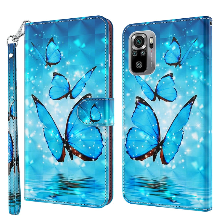 3D Painting Pattern TPU + PU Phone Case, For Xiaomi Poco F4 GT, For Xiaomi Poco M5, For Xiaomi Poco M5S/Redmi Note 10/Note 10S