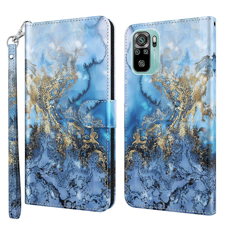 3D Painting Pattern TPU + PU Phone Case, For Xiaomi Poco F4 GT, For Xiaomi Poco M5, For Xiaomi Poco M5S/Redmi Note 10/Note 10S