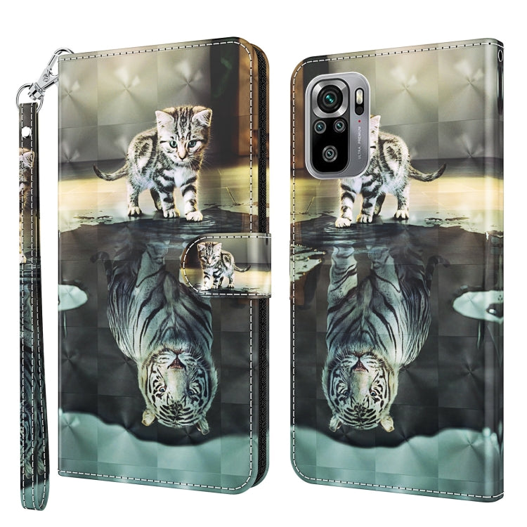 3D Painting Pattern TPU + PU Phone Case, For Xiaomi Poco F4 GT, For Xiaomi Poco M5, For Xiaomi Poco M5S/Redmi Note 10/Note 10S