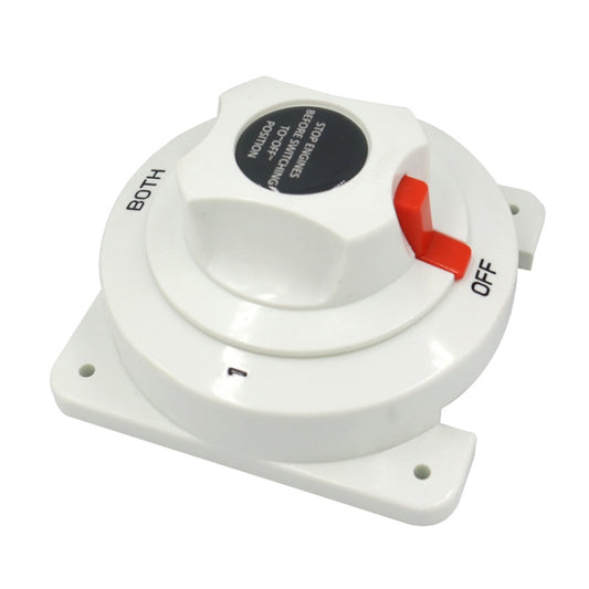 300A RV Yacht Battery Power Off Switch Four-speed Marine Protection Switch, Power Off Switch(White)