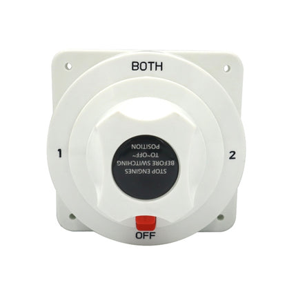 300A RV Yacht Battery Power Off Switch Four-speed Marine Protection Switch, Power Off Switch(White)