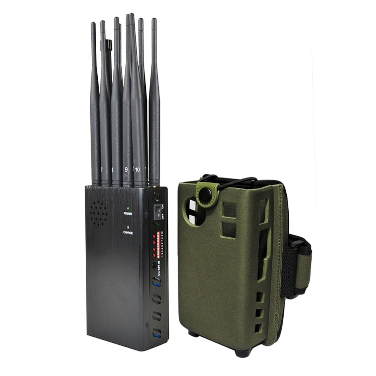 JAX-121A-10C 2G/3G/4G/WIFI/GPS/LOJACK Mobile Signal Jammer with Remote Control, JAX-121A-10C