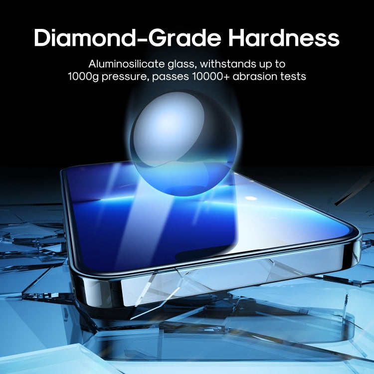 JOYROOM JR-H01 2.5D Screen Printing Full Screen Black Edge Tempered Glass Film, For iPhone 14 Plus