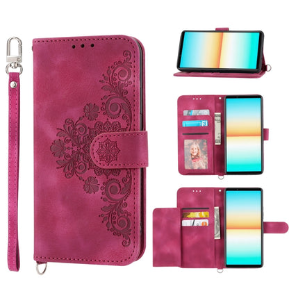 Skin-feel Flowers Embossed Wallet Leather Phone Case, For Sony Xperia 10 IV, For Sony Xperia 1 IV, For Google Pixel 6, For Google Pixel 6 Pro, For Google Pixel 6a, For Google Pixel 7 5G, For Google Pixel 7 Pro 5G