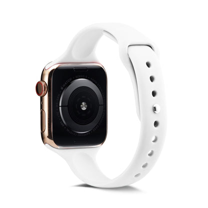 Thin Silicone Replacement Wrist Strap Watchband, For Apple Watch 5/4 44mm & 3/2/1 42mm, For Apple Watch 5/4 40mm & 3/2/1 38mm