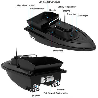 Multi-function Intelligent Remote Control Nest Ship Fishing Bait Boat, Without Decoupler, D12, D12F