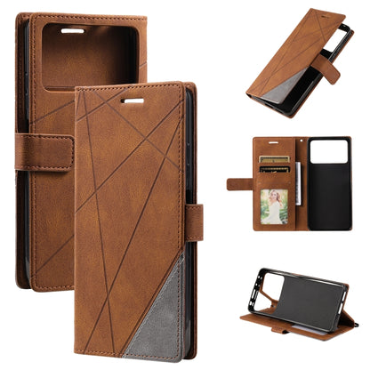 Skin Feel Splicing Leather Phone Case, For Sony Xperia 1 IV, For Sony Xperia 10 IV, For Xiaomi Redmi Note 11T Pro 5G, For Xiaomi Poco M4 5G, For OPPO Find X5 Pro