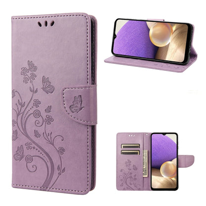 Butterfly Flower Pattern Flip Leather Phone Case, For Samsung Galaxy A23e / A23s, For Motorola Moto E22 / E22i, For Nothing Phone 1