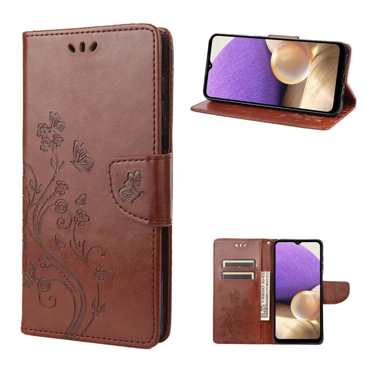 Butterfly Flower Pattern Flip Leather Phone Case, For Samsung Galaxy A23e / A23s, For Motorola Moto E22 / E22i, For Nothing Phone 1