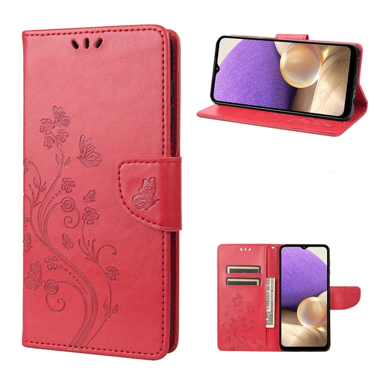 Butterfly Flower Pattern Flip Leather Phone Case, For Samsung Galaxy A23e / A23s, For Motorola Moto E22 / E22i, For Nothing Phone 1