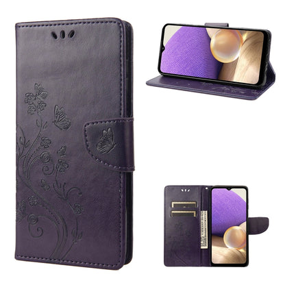 Butterfly Flower Pattern Flip Leather Phone Case, For Samsung Galaxy A23e / A23s, For Motorola Moto E22 / E22i, For Nothing Phone 1