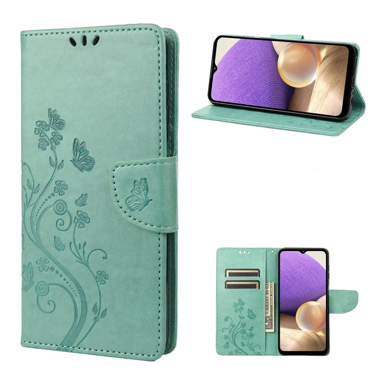 Butterfly Flower Pattern Flip Leather Phone Case, For Samsung Galaxy A23e / A23s, For Motorola Moto E22 / E22i, For Nothing Phone 1