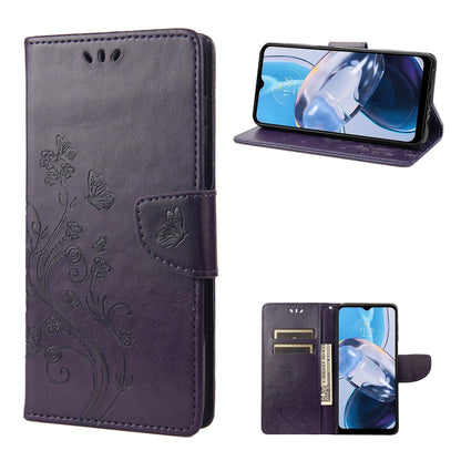 Butterfly Flower Pattern Flip Leather Phone Case, For Samsung Galaxy A23e / A23s, For Motorola Moto E22 / E22i, For Nothing Phone 1
