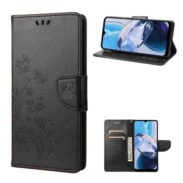 Butterfly Flower Pattern Flip Leather Phone Case, For Samsung Galaxy A23e / A23s, For Motorola Moto E22 / E22i, For Nothing Phone 1