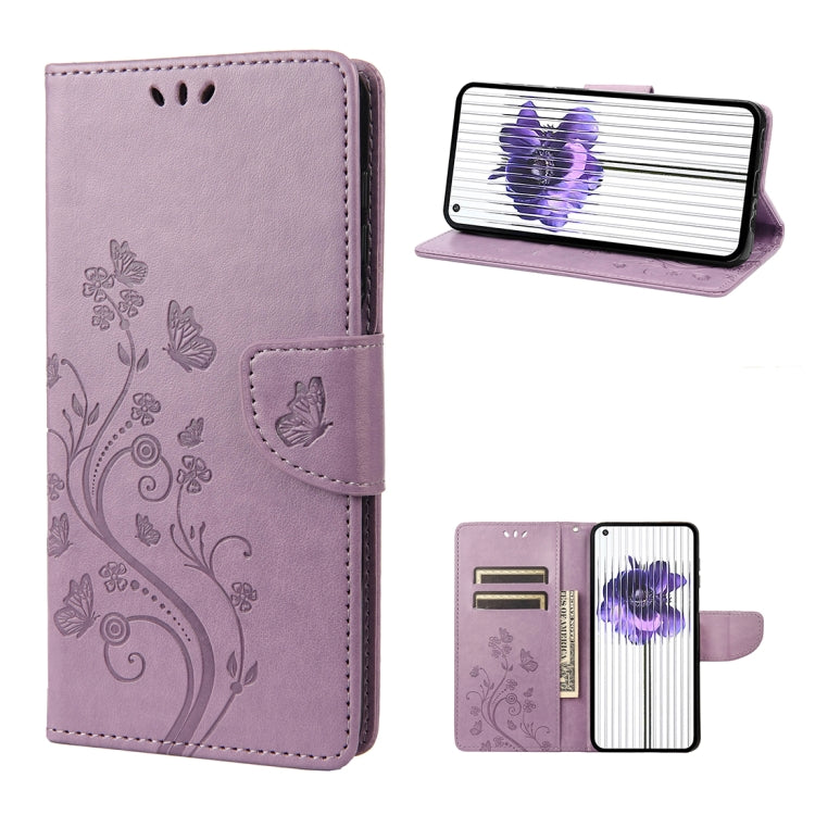 Butterfly Flower Pattern Flip Leather Phone Case, For Samsung Galaxy A23e / A23s, For Motorola Moto E22 / E22i, For Nothing Phone 1