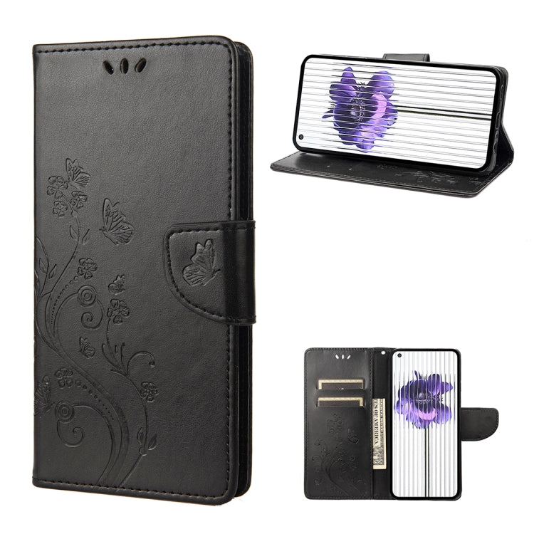 Butterfly Flower Pattern Flip Leather Phone Case, For Samsung Galaxy A23e / A23s, For Motorola Moto E22 / E22i, For Nothing Phone 1