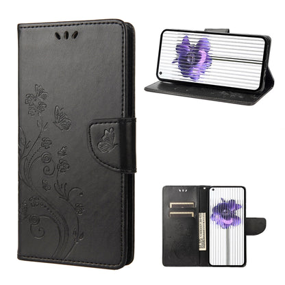 Butterfly Flower Pattern Flip Leather Phone Case, For Samsung Galaxy A23e / A23s, For Motorola Moto E22 / E22i, For Nothing Phone 1