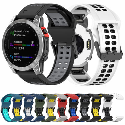 Quick Release Double Row Silicone Watch Band, For Garmin Descent G1 / Coros Vertix 22mm, For Garmin Enduro / Coros Vertix 2 26mm