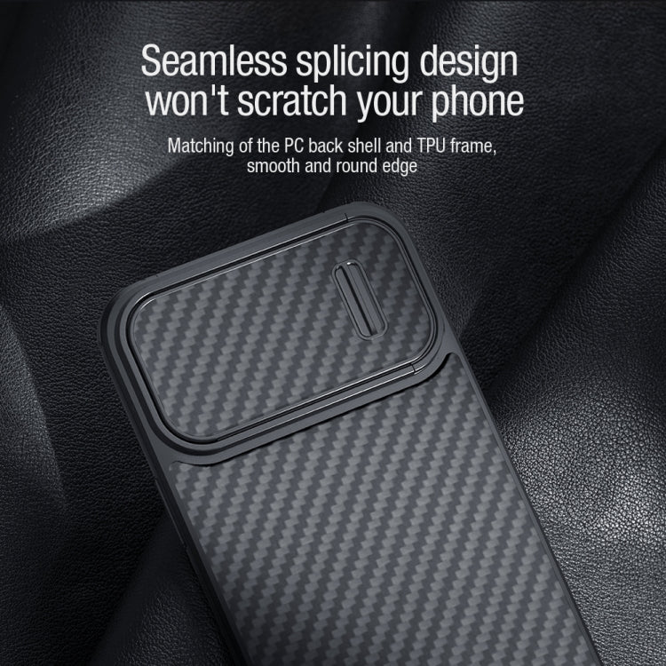 NILLKIN Synthetic Fiber Camshield Magnetic Phone Case, For iPhone 14, For iPhone 14 Plus