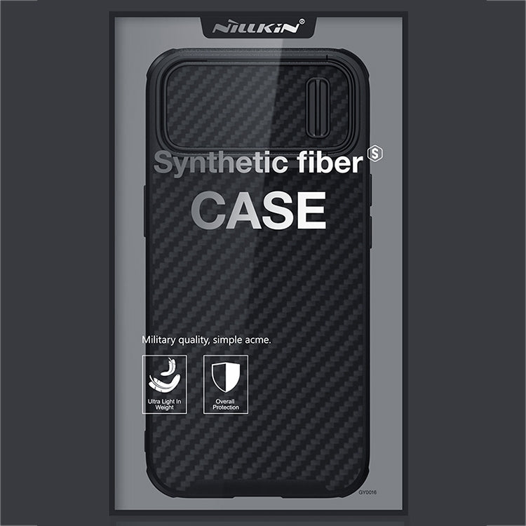 NILLKIN Synthetic Fiber Camshield Magnetic Phone Case, For iPhone 14, For iPhone 14 Plus