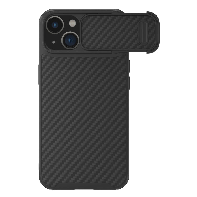NILLKIN Synthetic Fiber Camshield Magnetic Phone Case, For iPhone 14, For iPhone 14 Plus