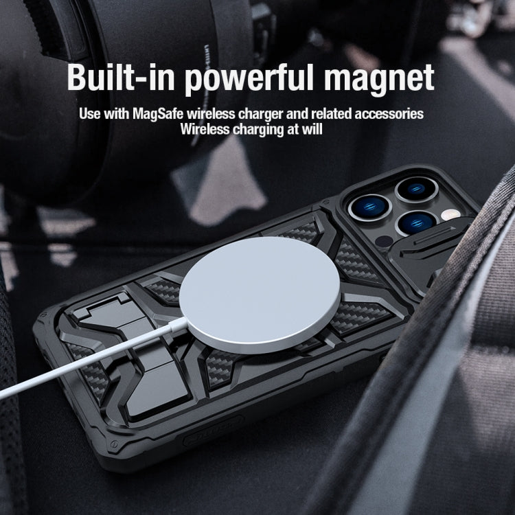 NILLKIN Sliding Camera Cover Design TPU + PC Magnetic Phone Case, For iPhone 14 Pro Max