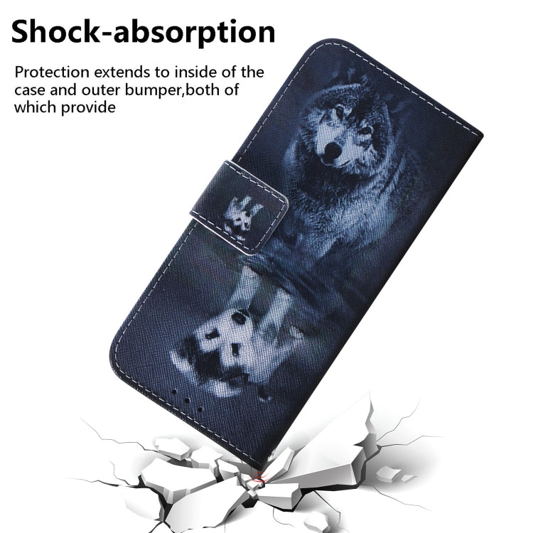Coloured Drawing Horizontal Flip Leather Phone Case, For Samsung Galaxy A14 5G