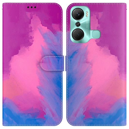 Watercolor Pattern Flip Leather Phone Case, For Infinix Hot 12 Pro, For Infinix Note 12 Pro 4G, For Infinix Note 12 Pro 5G, For Infinix Smart 6 Plus, For Motorola Moto E22/E22i, For Realme 9i 5G, For Samsung Galaxy A04/M13 5G, For Tecno Camon 19 Neo   ...