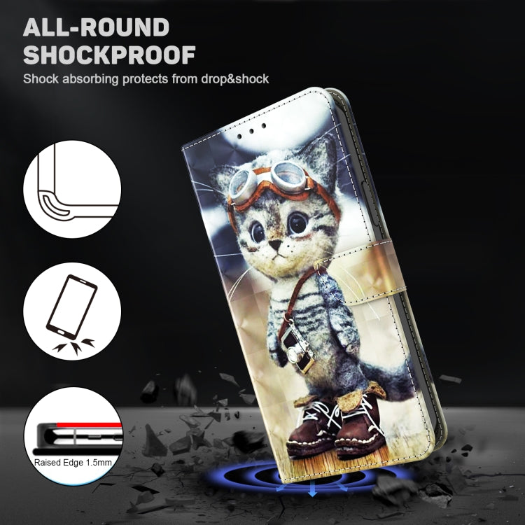 3D Painted Leather Phone Case, For Realme GT2 Pro, For Sony Xperia 5 IV, For Motorola Moto E22, For Honor X8 4G, For Honor 50