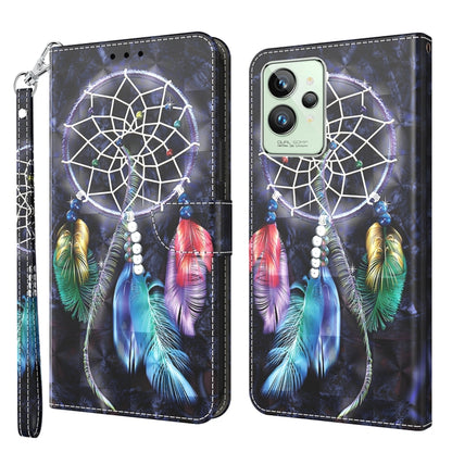 3D Painted Leather Phone Case, For Realme GT2 Pro, For Sony Xperia 5 IV, For Motorola Moto E22, For Honor X8 4G, For Honor 50