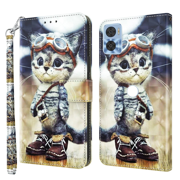 3D Painted Leather Phone Case, For Realme GT2 Pro, For Sony Xperia 5 IV, For Motorola Moto E22, For Honor X8 4G, For Honor 50