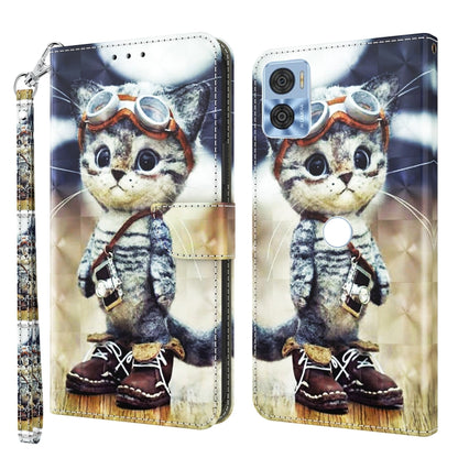 3D Painted Leather Phone Case, For Realme GT2 Pro, For Sony Xperia 5 IV, For Motorola Moto E22, For Honor X8 4G, For Honor 50