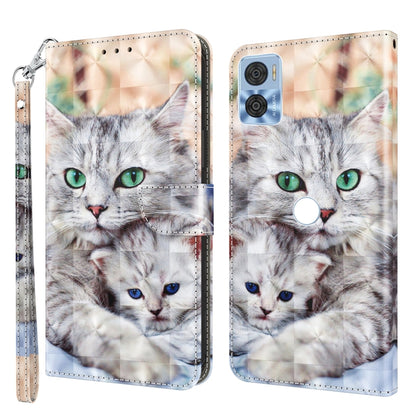 3D Painted Leather Phone Case, For Realme GT2 Pro, For Sony Xperia 5 IV, For Motorola Moto E22, For Honor X8 4G, For Honor 50