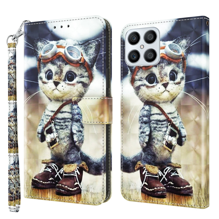 3D Painted Leather Phone Case, For Realme GT2 Pro, For Sony Xperia 5 IV, For Motorola Moto E22, For Honor X8 4G, For Honor 50
