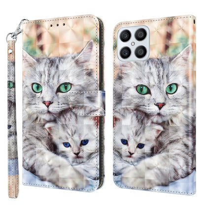 3D Painted Leather Phone Case, For Realme GT2 Pro, For Sony Xperia 5 IV, For Motorola Moto E22, For Honor X8 4G, For Honor 50