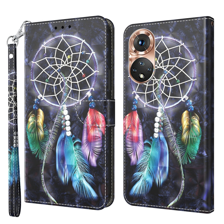 3D Painted Leather Phone Case, For Realme GT2 Pro, For Sony Xperia 5 IV, For Motorola Moto E22, For Honor X8 4G, For Honor 50