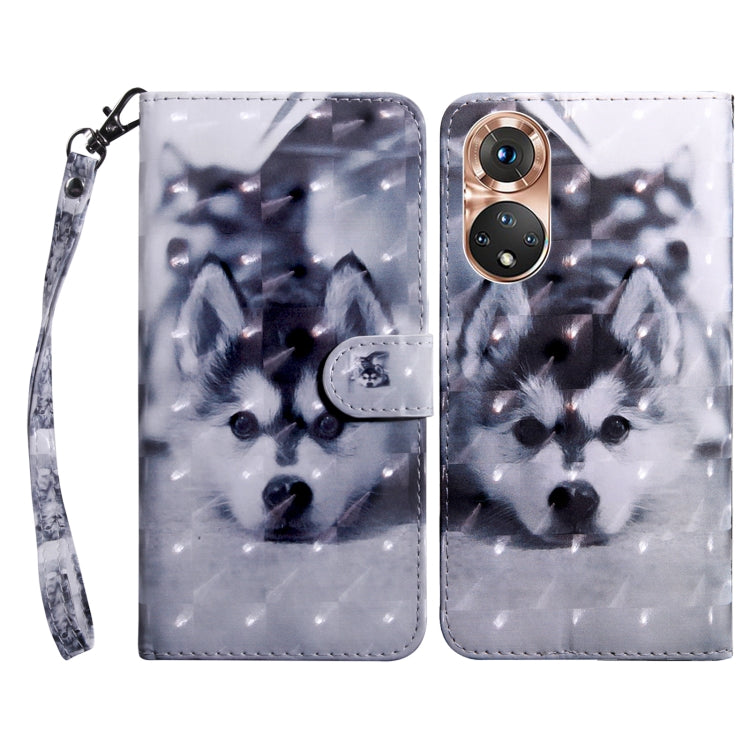 3D Painted Leather Phone Case, For Realme GT2 Pro, For Sony Xperia 5 IV, For Motorola Moto E22, For Honor X8 4G, For Honor 50