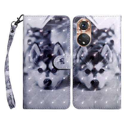 3D Painted Leather Phone Case, For Realme GT2 Pro, For Sony Xperia 5 IV, For Motorola Moto E22, For Honor X8 4G, For Honor 50