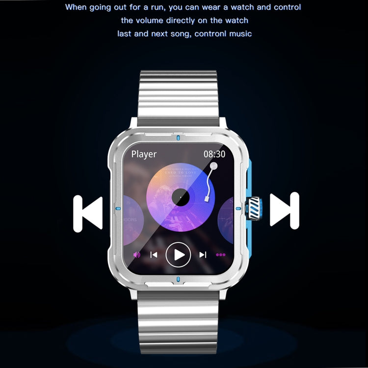 Montre intelligente D09 avec écran TFT carré de 1,9 pouces et surveillance de la pression artérielle