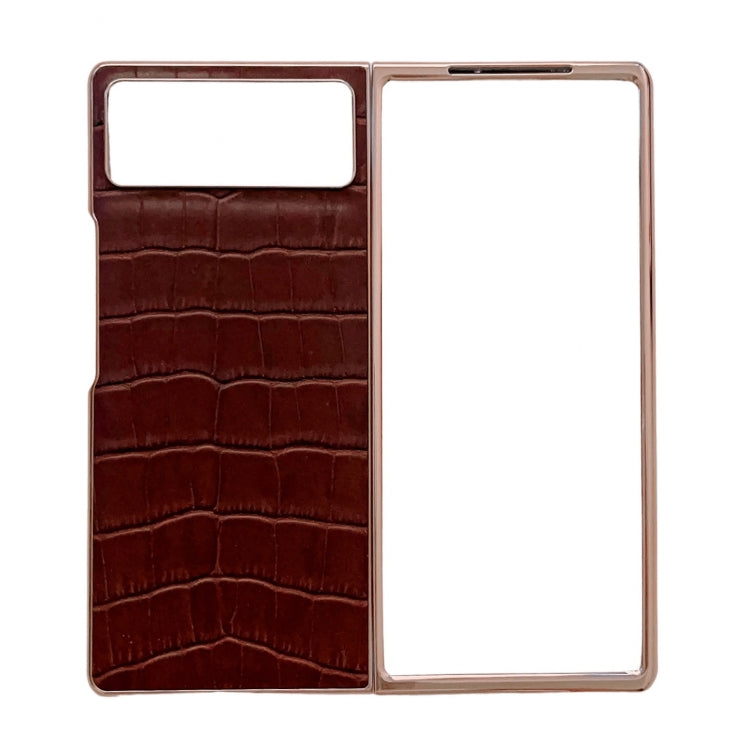 Crocodile Texture Genuine Leather Electroplating Phone Case, For Samsung Galaxy A13 4G, For Samsung Galaxy A23 4G/5G, For Samsung Galaxy A33 5G, For Samsung Galaxy A53 5G, For Samsung Galaxy A73 5G, For Samsung Galaxy Z Flip3 5G                        ...