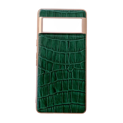 Crocodile Texture Genuine Leather Electroplating Phone Case, For Samsung Galaxy A13 4G, For Samsung Galaxy A23 4G/5G, For Samsung Galaxy A33 5G, For Samsung Galaxy A53 5G, For Samsung Galaxy A73 5G, For Samsung Galaxy Z Flip3 5G                        ...