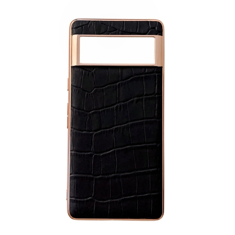 Crocodile Texture Genuine Leather Electroplating Phone Case, For Samsung Galaxy A13 4G, For Samsung Galaxy A23 4G/5G, For Samsung Galaxy A33 5G, For Samsung Galaxy A53 5G, For Samsung Galaxy A73 5G, For Samsung Galaxy Z Flip3 5G                        ...