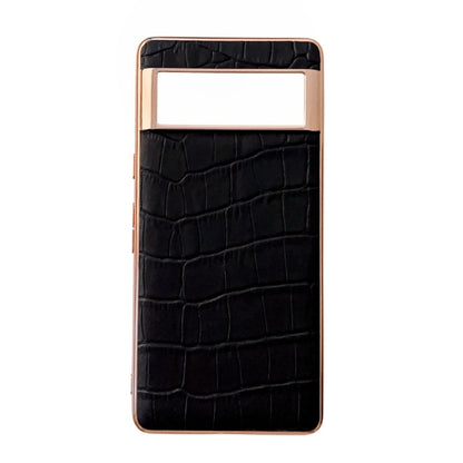 Crocodile Texture Genuine Leather Electroplating Phone Case, For Samsung Galaxy A13 4G, For Samsung Galaxy A23 4G/5G, For Samsung Galaxy A33 5G, For Samsung Galaxy A53 5G, For Samsung Galaxy A73 5G, For Samsung Galaxy Z Flip3 5G                        ...