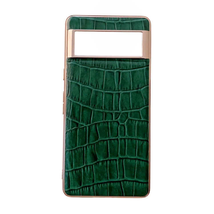 Crocodile Texture Genuine Leather Electroplating Phone Case, For Samsung Galaxy A13 4G, For Samsung Galaxy A23 4G/5G, For Samsung Galaxy A33 5G, For Samsung Galaxy A53 5G, For Samsung Galaxy A73 5G, For Samsung Galaxy Z Flip3 5G                        ...
