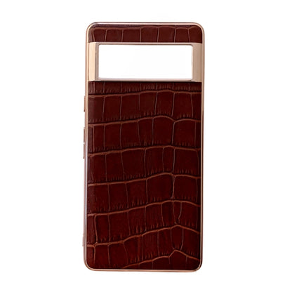 Crocodile Texture Genuine Leather Electroplating Phone Case, For Samsung Galaxy A13 4G, For Samsung Galaxy A23 4G/5G, For Samsung Galaxy A33 5G, For Samsung Galaxy A53 5G, For Samsung Galaxy A73 5G, For Samsung Galaxy Z Flip3 5G                        ...