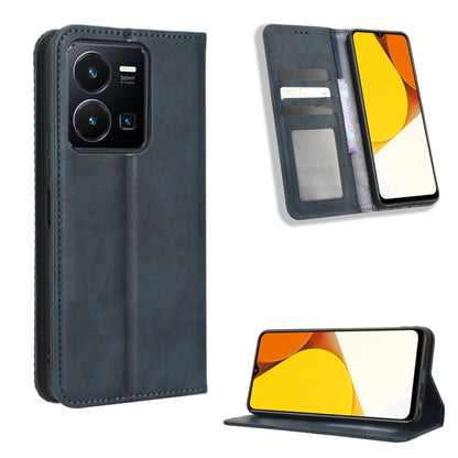 Magnetic Buckle Retro Texture Leather Phone Case, For Realme C33 4G, For T-Mobile Revvl 6 5G, For T-Mobile REVVL 6 Pro 5G, For vivo V25 5G /  X80 Lite, For vivo V25 Pro / S15 Pro, For vivo Y35 4G / Y22s 4G / Y22 4G 2022, For Wiko Power U20 / U10       ...