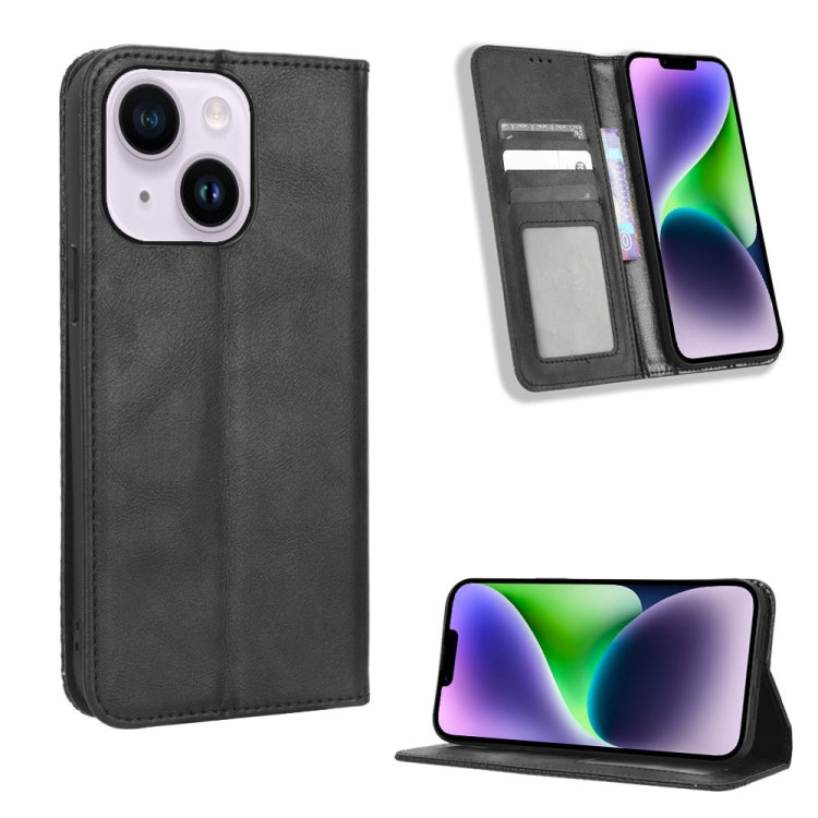 Magnetic Buckle Retro Texture Leather Phone Case, For Sony Xperia 5 IV, For Sharp Aquos Sense7 Plus, For Sharp Aquos Sense7, For iPhone 14 Plus, For iPhone 14 Pro Max, For Xiaomi 12T / Redmi K50 Ultra, For iPhone 14 Pro, For Xiaomi Poco C40            ...